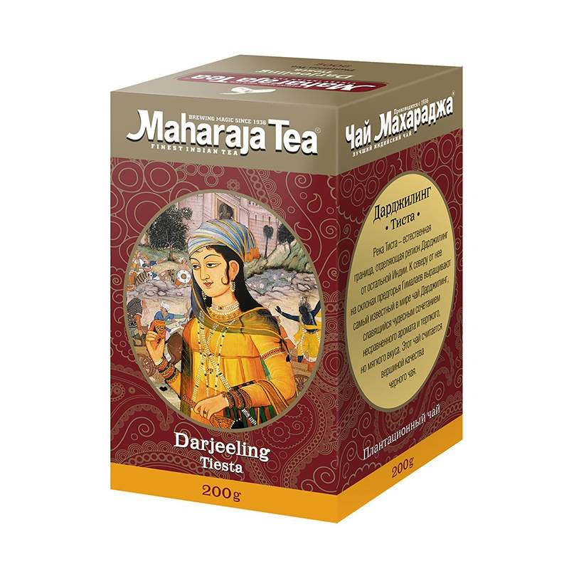 Чай черный байховый Ассам Дарджилинг Тиста Махараджа (Maharadja Tea Assam Darjeeling Tiesta), 100 г