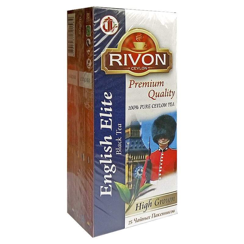 Чай цейлонский чёрный высокогорный премиум-качества Английский Элитный Ривон (Rivon Ceylon Premium Quality English Elite High Grown Black Tea)