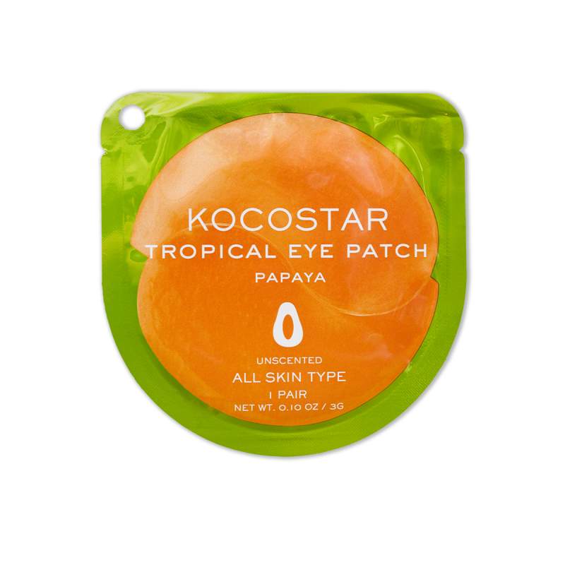 Гидрогелевые патчи для глаз тропические фрукты папайя Kocostar (Tropical Eye Patch Papaya)