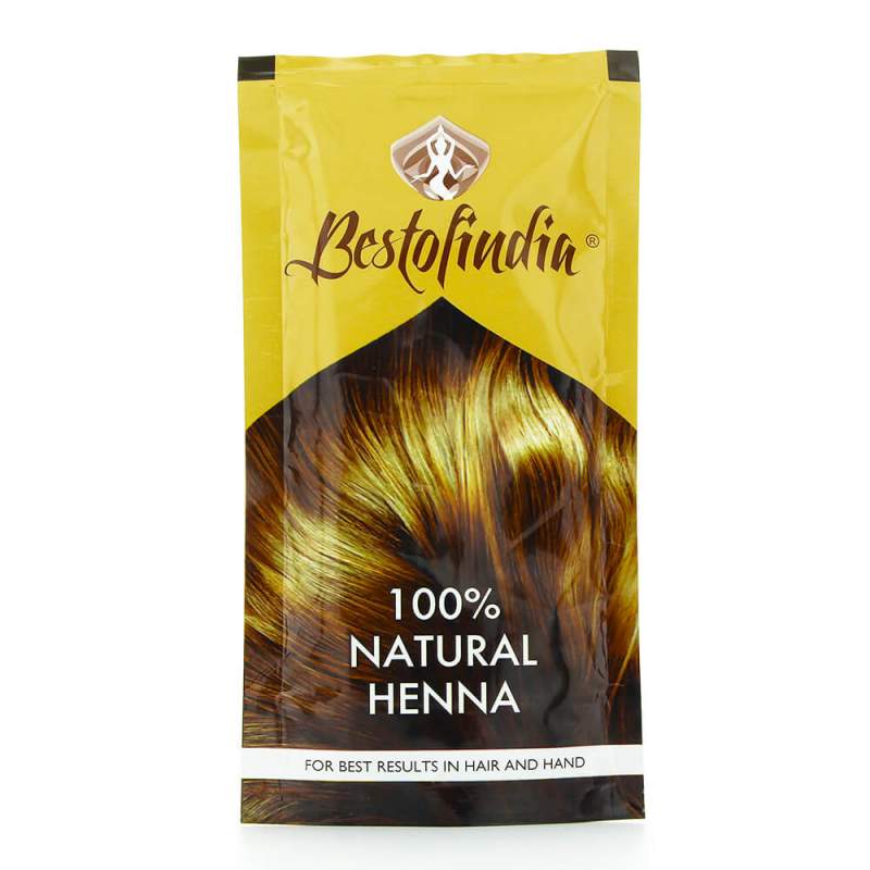 Хна для волос индийская натуральная Бестофиндия (100% Natural Henna Bestofindia)