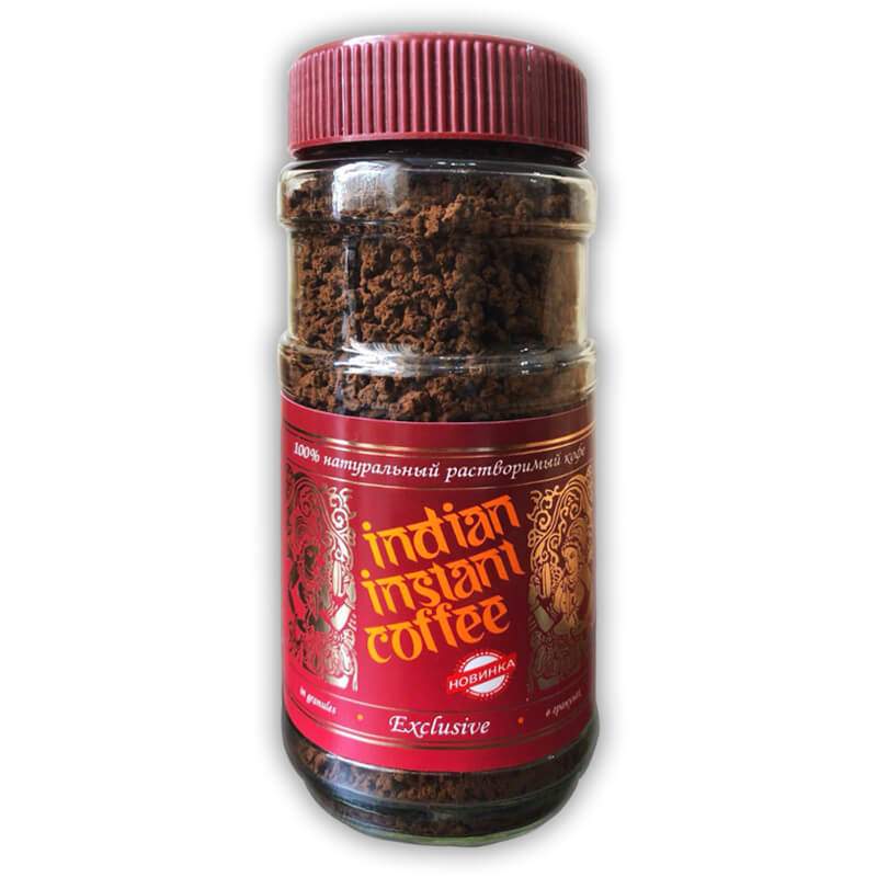 Кофе растворимый гранулированный Индиан Инстант Кофе Эксклюзив (Indian Instant Coffee Exclusive Granulated)