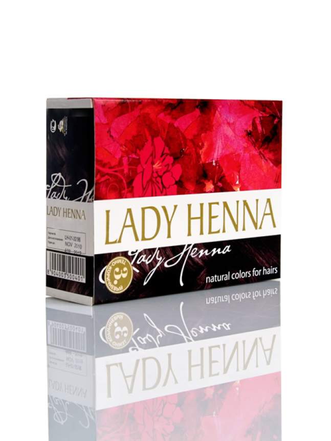 Краска для волос на основе хны Темно-коричневая Леди Хенна (Lady Henna natural colors for hairs)