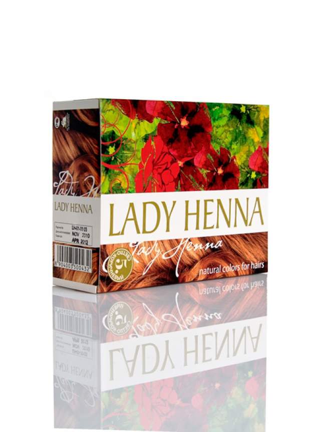 Краска для волос на основе хны Светло-коричневая Леди Хенна (Lady Henna natural colors for hairs)