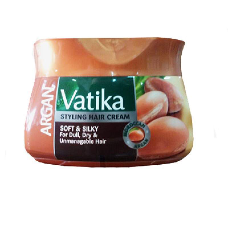 Крем для укладки волос Мягкое увлажнение с маслом арганы Дабур Ватика (Dabur Vatika Argan Styling Hair Cream) , 140 мл