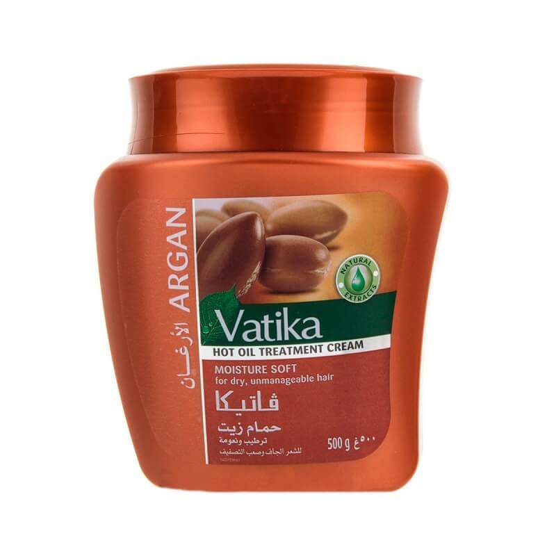 Маска для волос Vatika Argan "Мягкое увлажнение" с маслом арганы Дабур Ватика (Dabur Vatika Hot Oil Treatment Cream Moisture Soft)