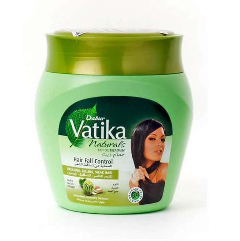 Маска против выпадения волос Дабур Ватика (Dabur Vatika Naturals Hair Fall Control Hot Oil Treatment)