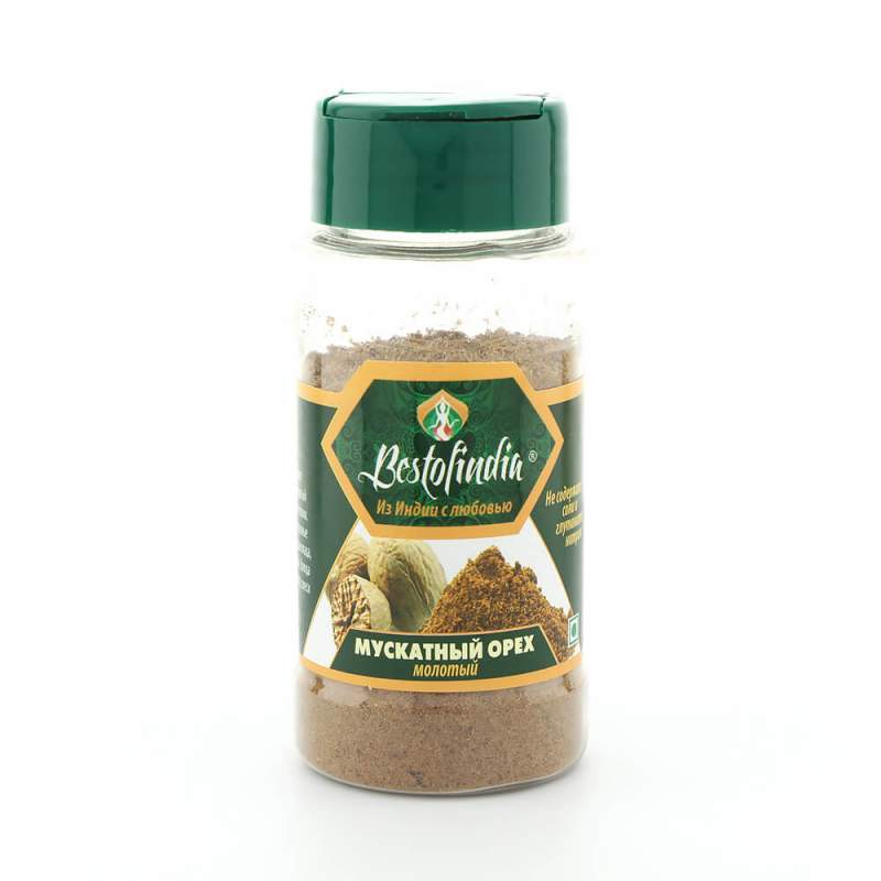 Мускатный орех молотый Бестофиндия (Bestofindia Nutmeg Powder) 50 г