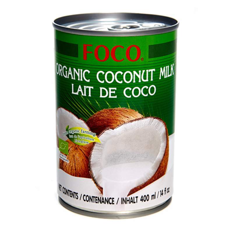 Органическое кокосовое молоко FOCO (Organic coconut milk FOCO) 10-12%, 400 мл