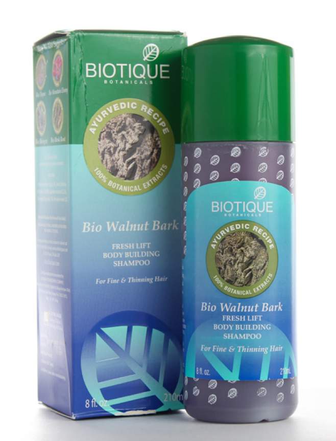 Шампунь для увеличения объема Биотик Био Грецкий Орех  (Biotique Bio Walnut Bark Fresh Lift Body Building Shampoo)