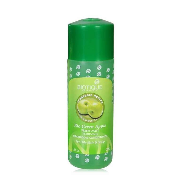 Шампунь-кондиционер для восстановления волос Биотик Био Зеленое Яблоко (Biotique Bio Green Apple Fresh Daily Purifying Shampoo&Conditioner)