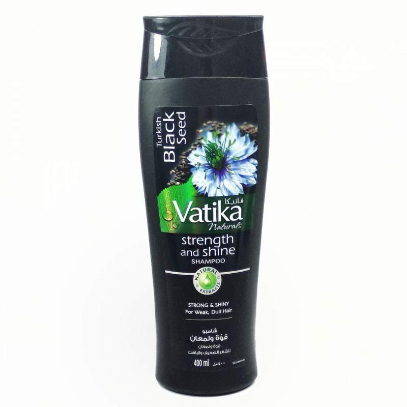 Шампунь "Сила и блеск" с семенами черного тмина Дабур Ватика (Dabur Vatika Black Seed Shampoo Strong&Shiny) , 400 мл