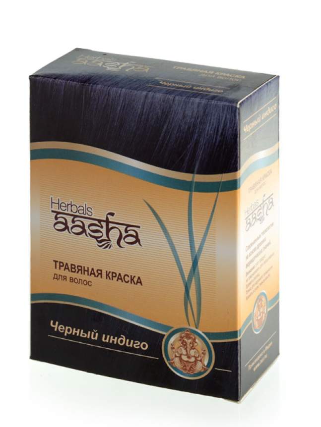 Травяная краска для волос &quot;Черный Индиго&quot; Ааша (Aasha Herbals)