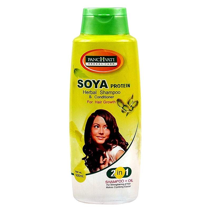 Травяной шампунь-кондиционер Соя Протеин Панчвати (Panchvati Herbal Shampoo & Conditioner Soya)