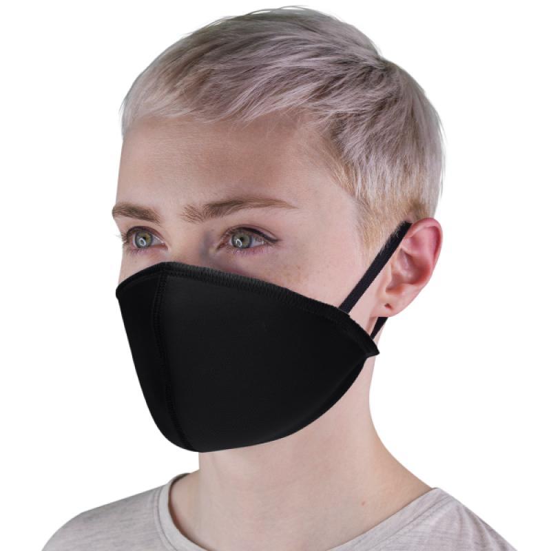 Защитная многоразовая маска "Simple", чёрная