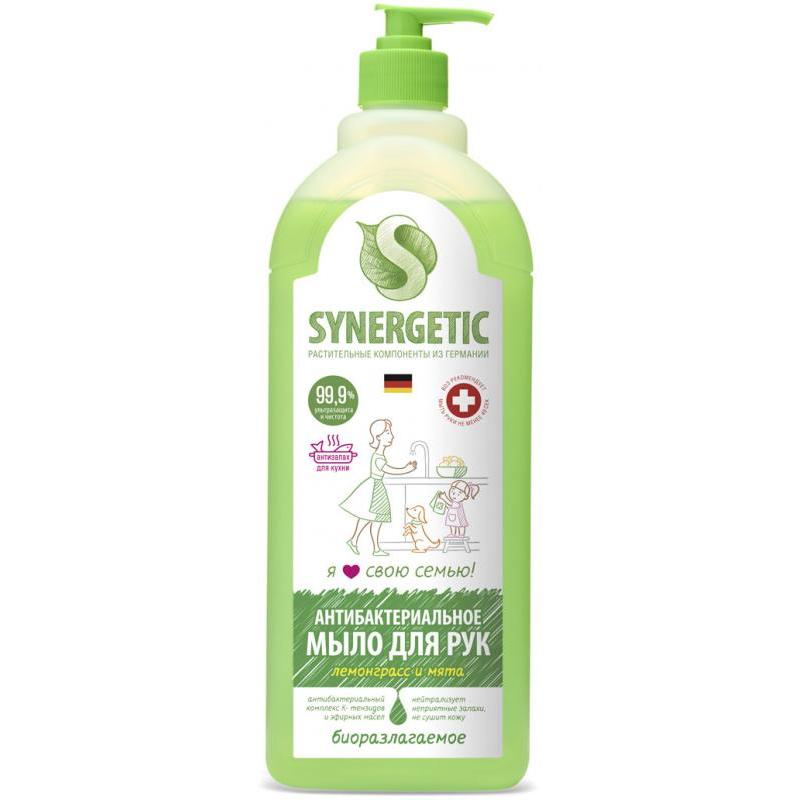 SYNERGETIC мыло нейтрализующее запах «Лемонграсс и мята» 1 л
