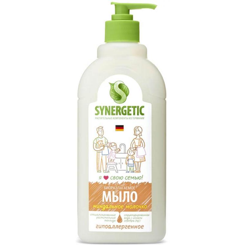 SYNERGETIC жидкое мыло «Миндальное молочко» 500 мл