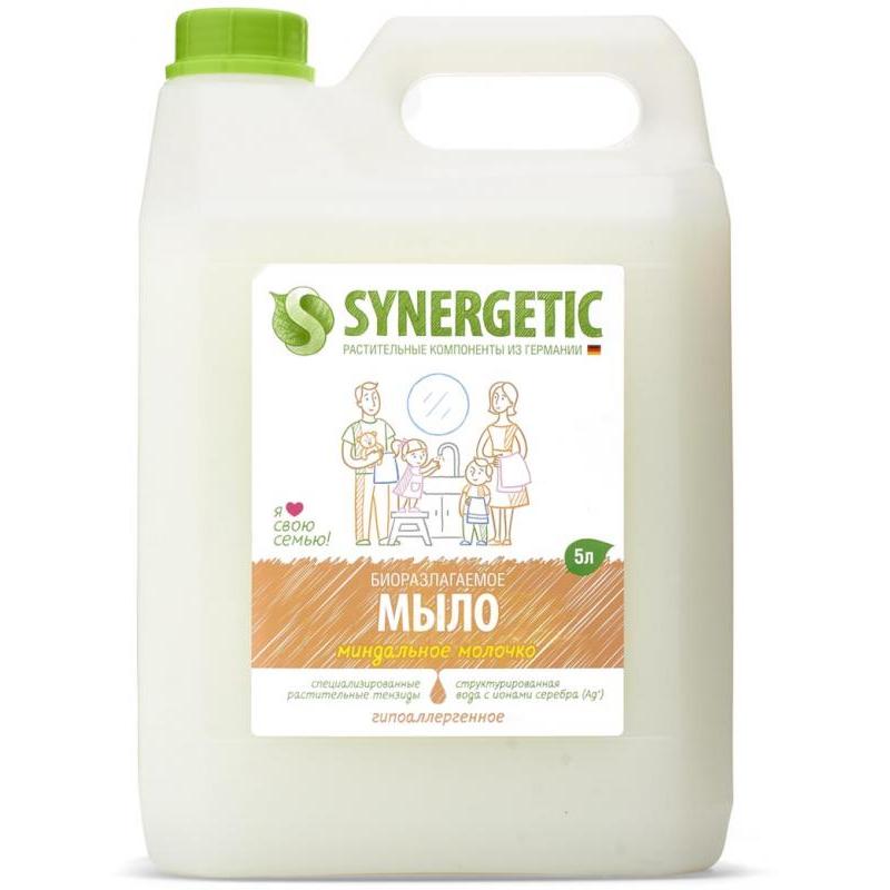 SYNERGETIC жидкое мыло «Миндальное молочко» 5 л